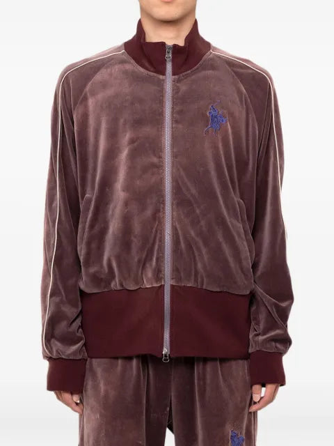 KAMIYA  embroidered-detail track jacket