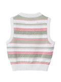DUNST striped knitted vest