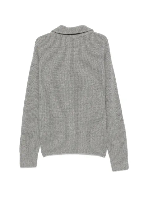 extreme cashmere Xtra Yours ribbed-knit zip-up cardigan