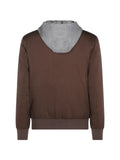 Eleventy silk hooded jacket