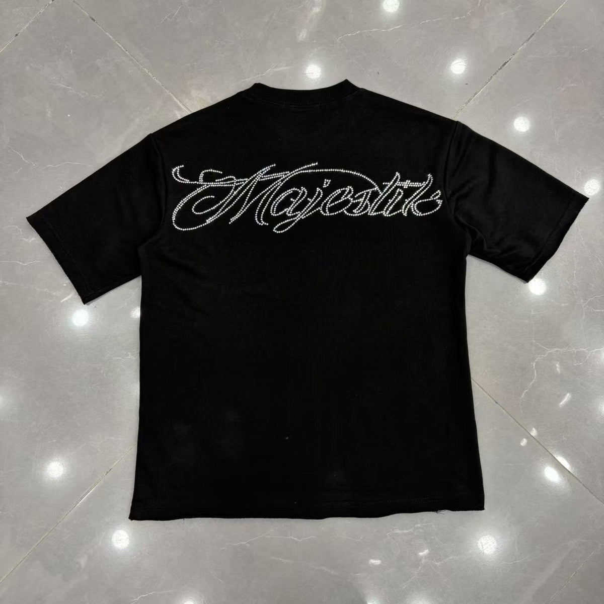 MAJESTIK Script Graphic Short-Sleeve T-Shirt