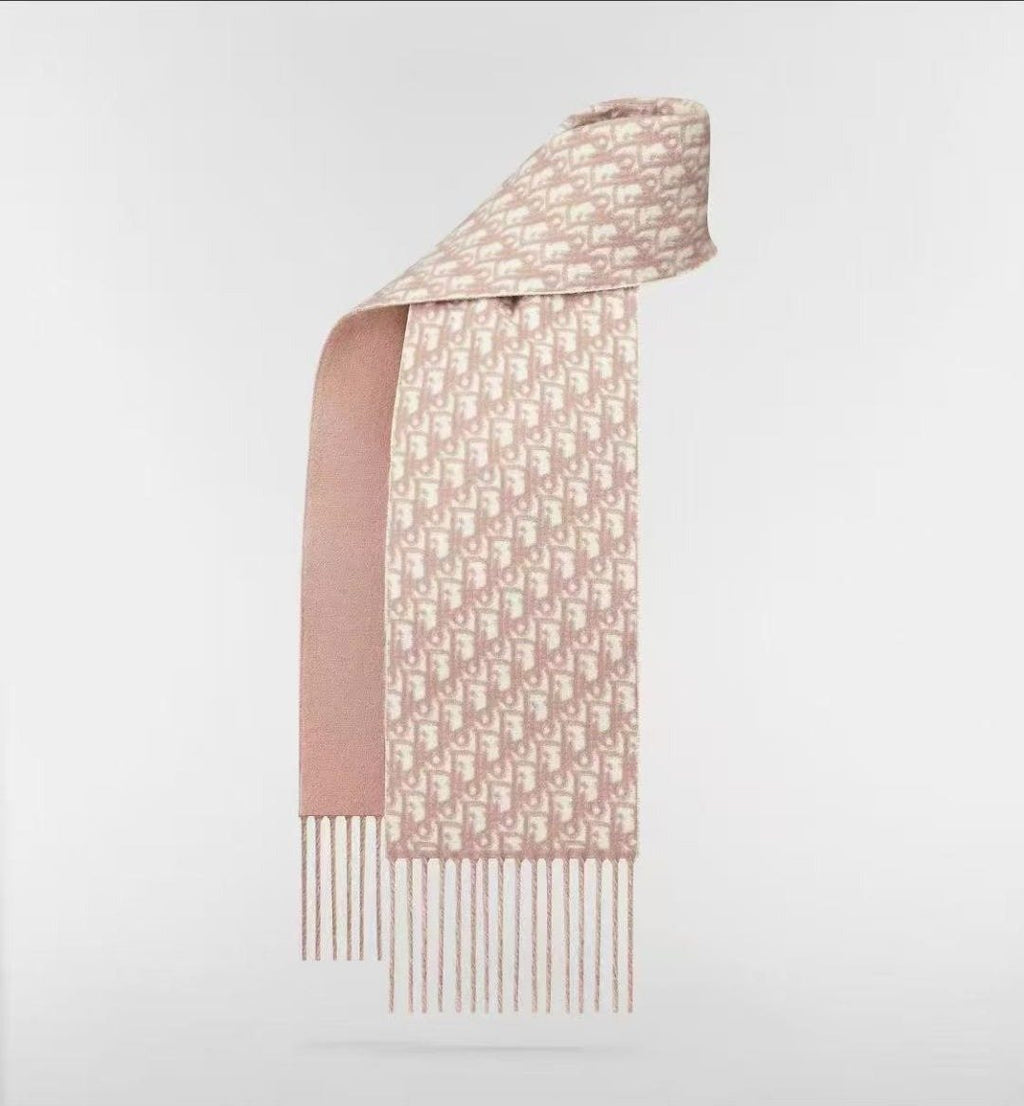 Dior Fringed Patterned Scarf